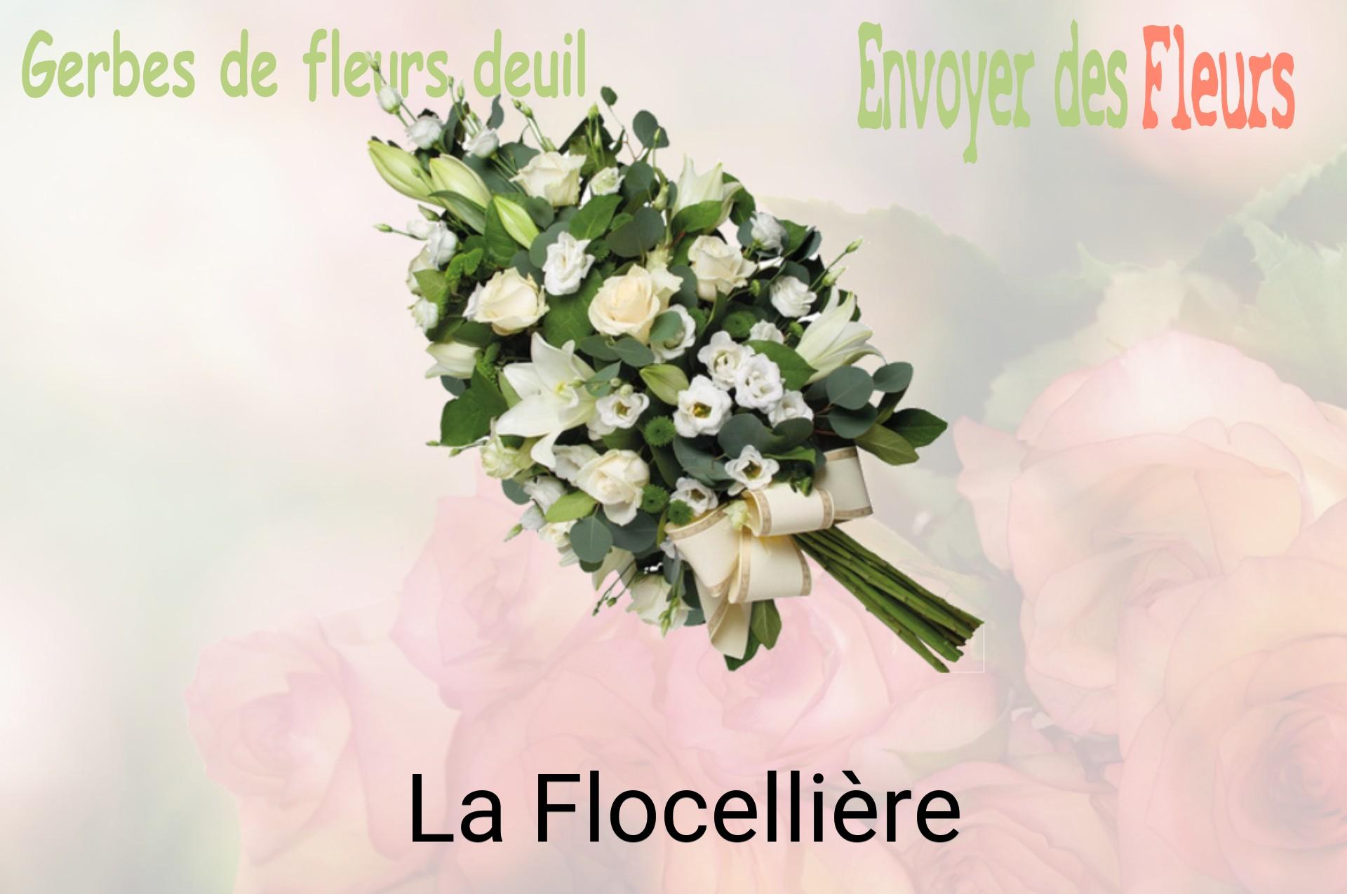 Gerbe de fleurs de deuil livrée à La Flocellière